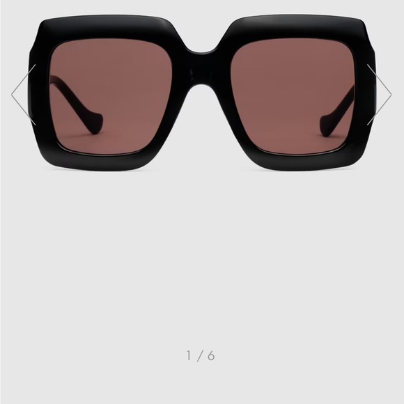 Gucci Rectangular sunglasses with chain - Picture 2 of 16